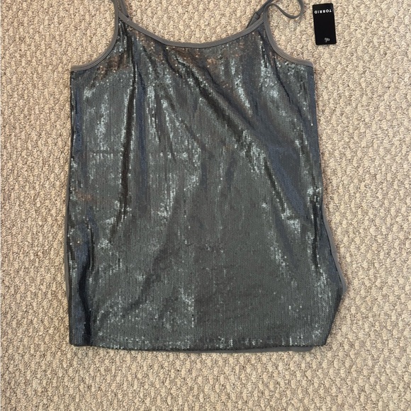 torrid Tops - Torrid Shimmering Silver Cami Top